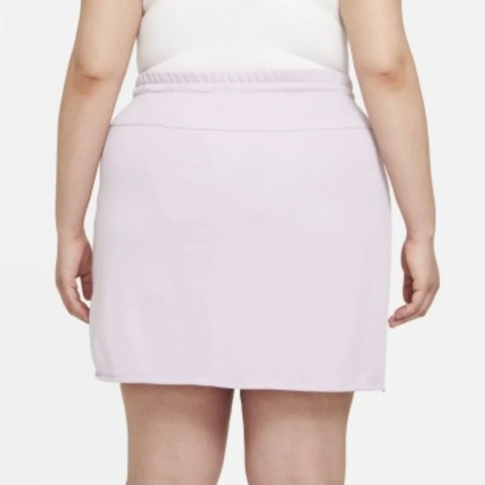 Nike Sportswear Essential French Terry Skirt Light Violet Pastel Plus‎ Size NEW